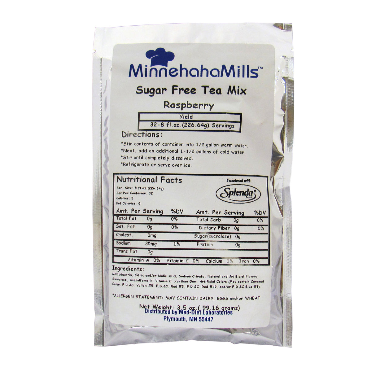 Drink Mix, Tea, Raspberry Lemonade, Sugar-Free,12 - 3.5 OUNCE