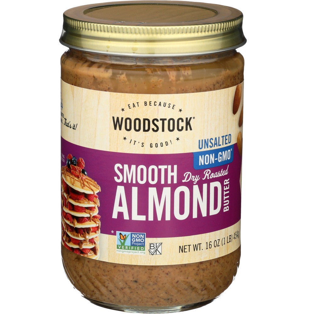 Unsalted, Almond Butter, Crunchy,12 - 16 OUNCE