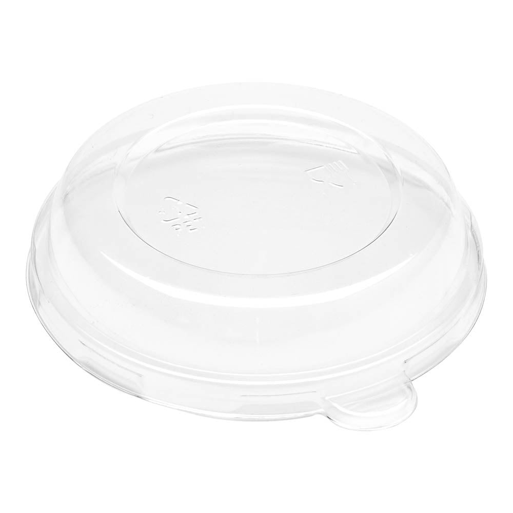 Lids, Dome, Pulp Tek, Plastic, Clear, Round, Fits 8 Ounce Sugarcane Salad Bowls,1 - 100 COUNT