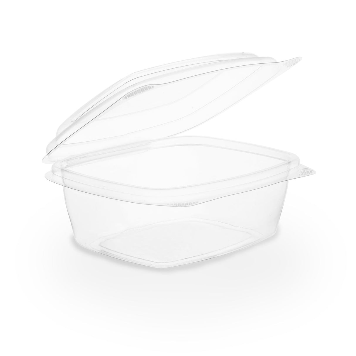 Containers, Deli, 8 Ounce, Plastic, Clear, Square, Hinged, PLA, Compostable,6 - 50 COUNT