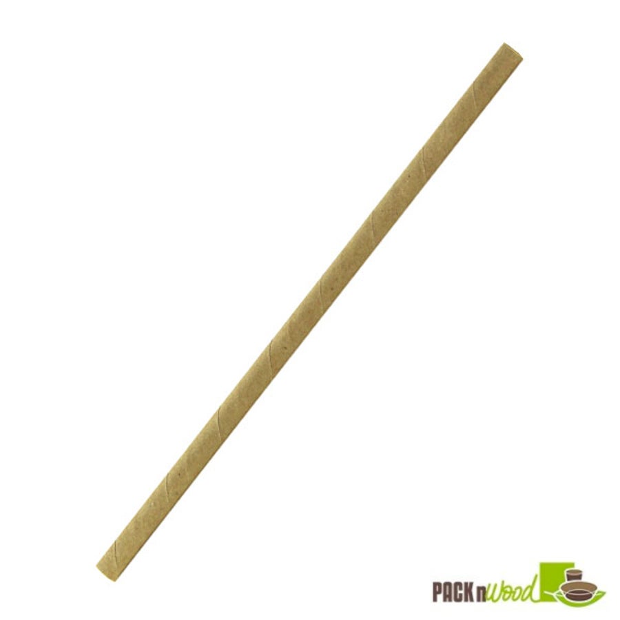 Straws, 7.75 Inch, Kraft, 7.75 Linear Inch,6 - 500 COUNT