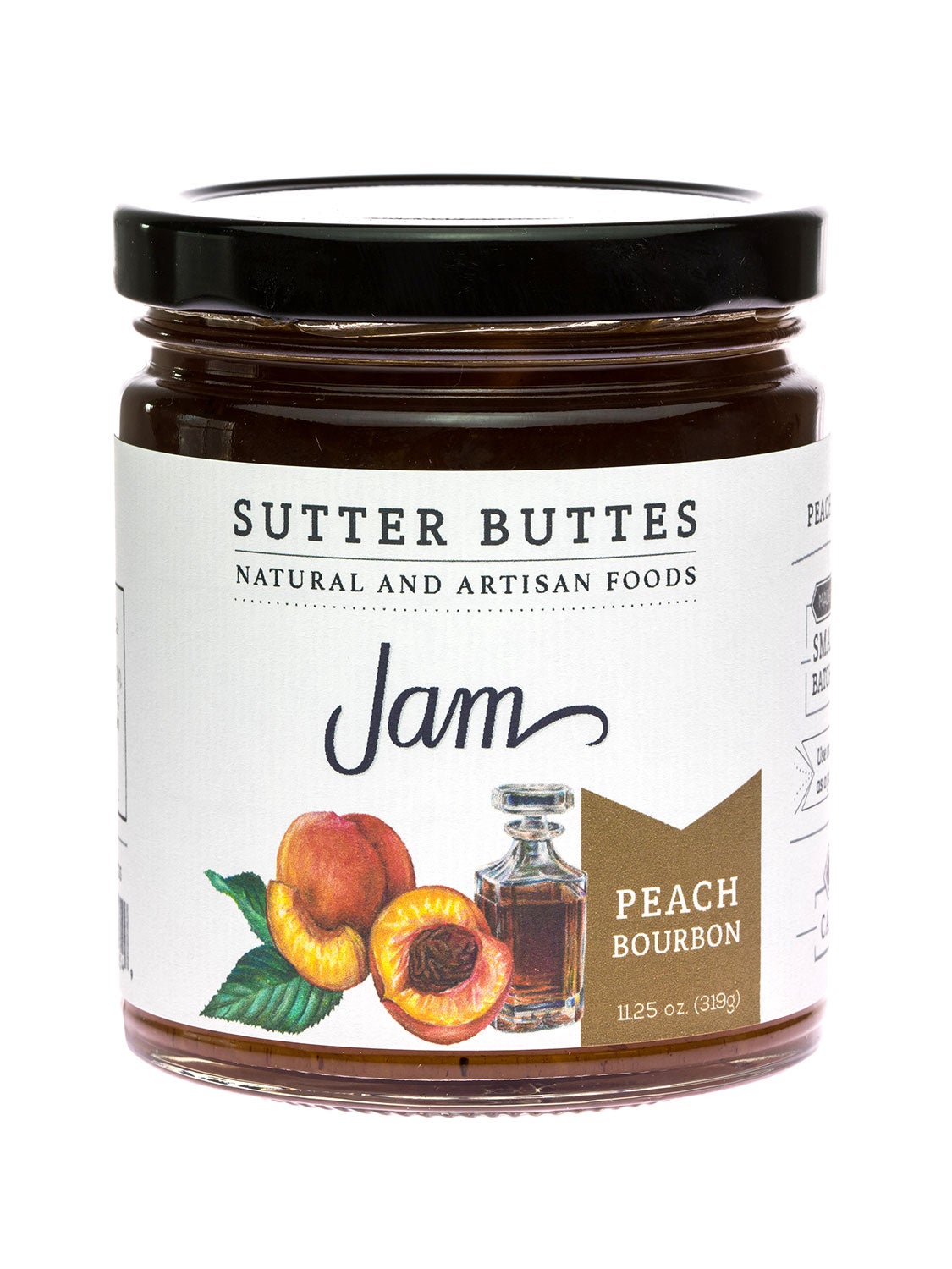 Jam, Spiced Peach Bourbon, Jar,12 - 319 Gram Avg