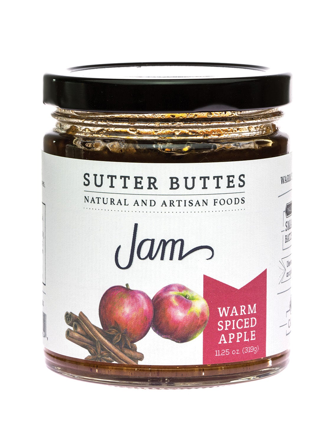 Jam, Warm Spiced Apple, Jar,12 - 319 Gram Avg