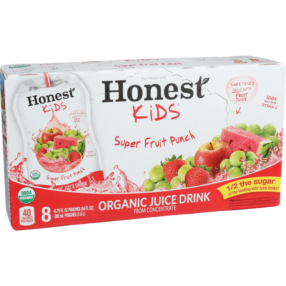 Juice Pouch, Fruit Punch, Organic, from Concentrate, 6.75 Fluid Ounce,4 - 8 COUNT