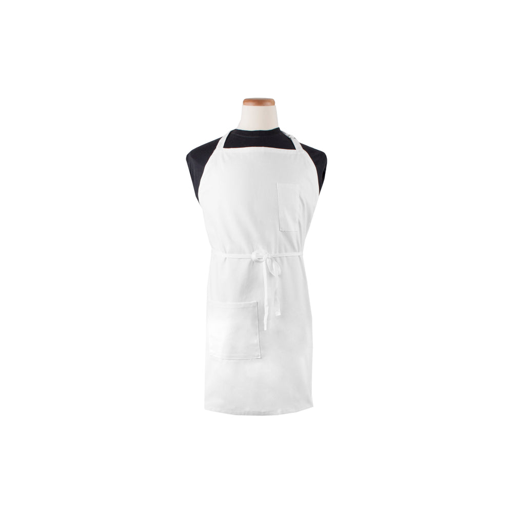 Apron, Bib, Pro, White,1 - 1 EACH