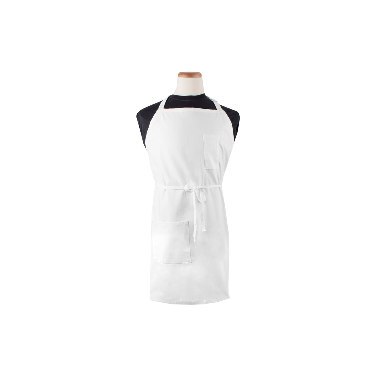 Apron, Bib, Pro, White,1 - 1 EACH