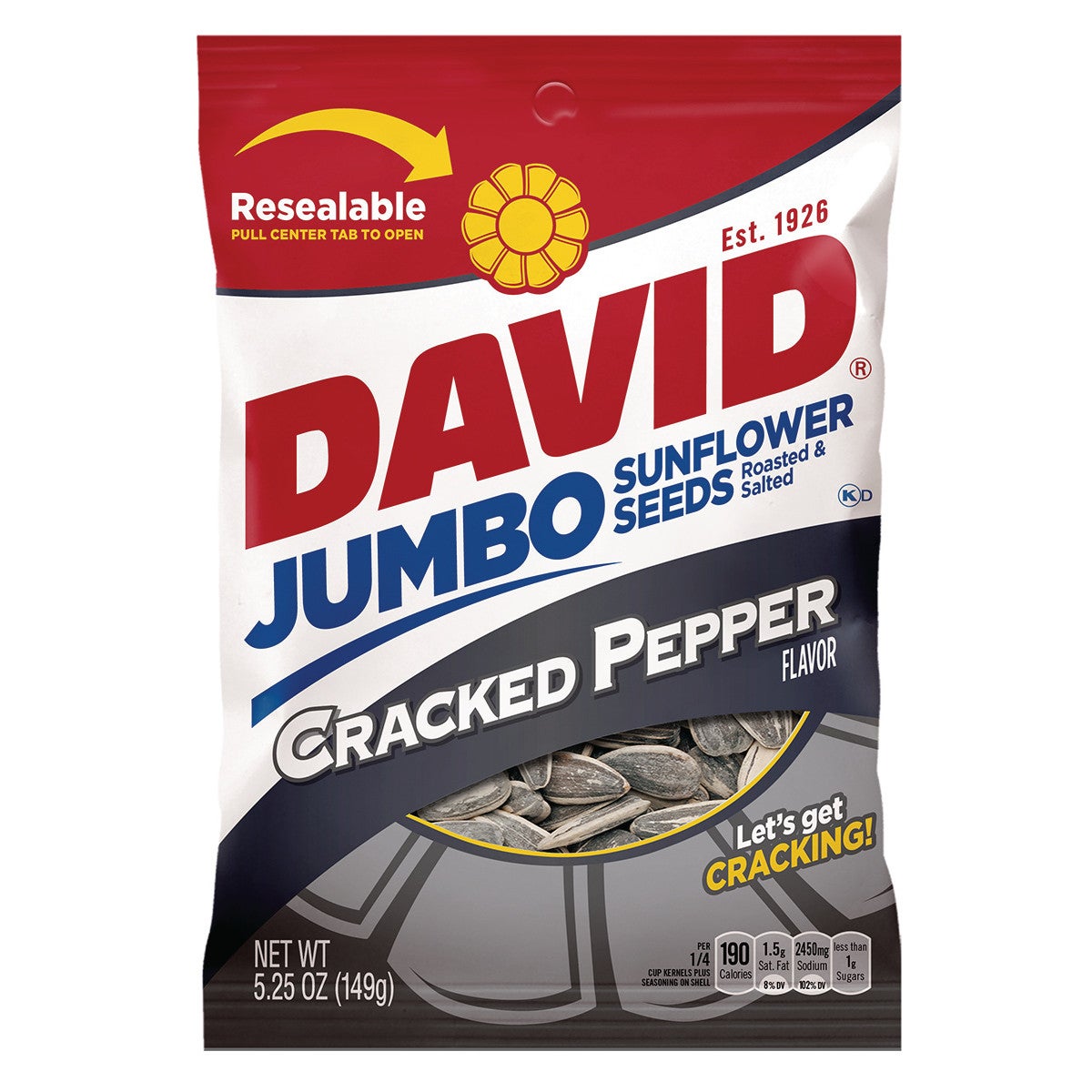Seeds, Sunflower, Black Pepper, Jumbo,12 - 5.25 OUNCE