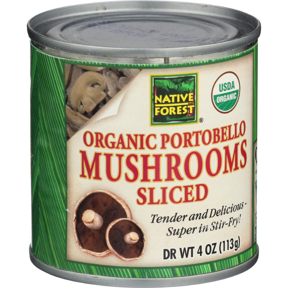 Mushrooms, Portobello, Sliced, Organic, in Water, Canned,12 - 4 OUNCE