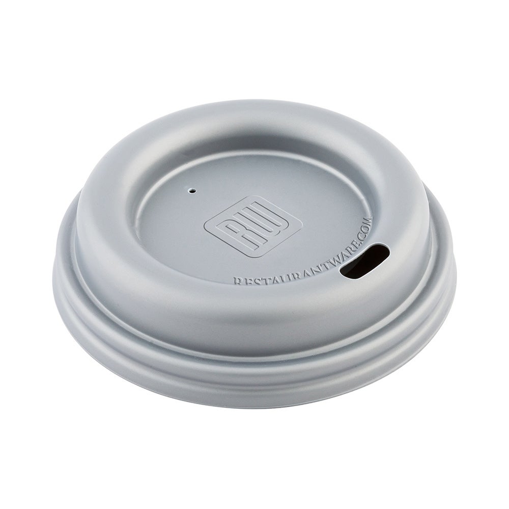 Lids, Coffee Cup, One Lid Three Sizes, Plastic, Pewter Gray, Fits 8/12/16 Ounce Cups,1 - 500 COUNT