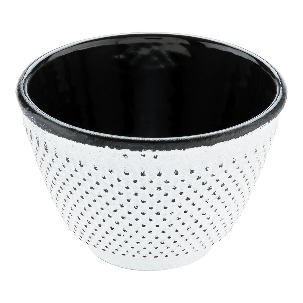 Cups, Tea, 4 Ounce, Tetsubin, White, Hobnail, Cast Iron,1 - 2 COUNT