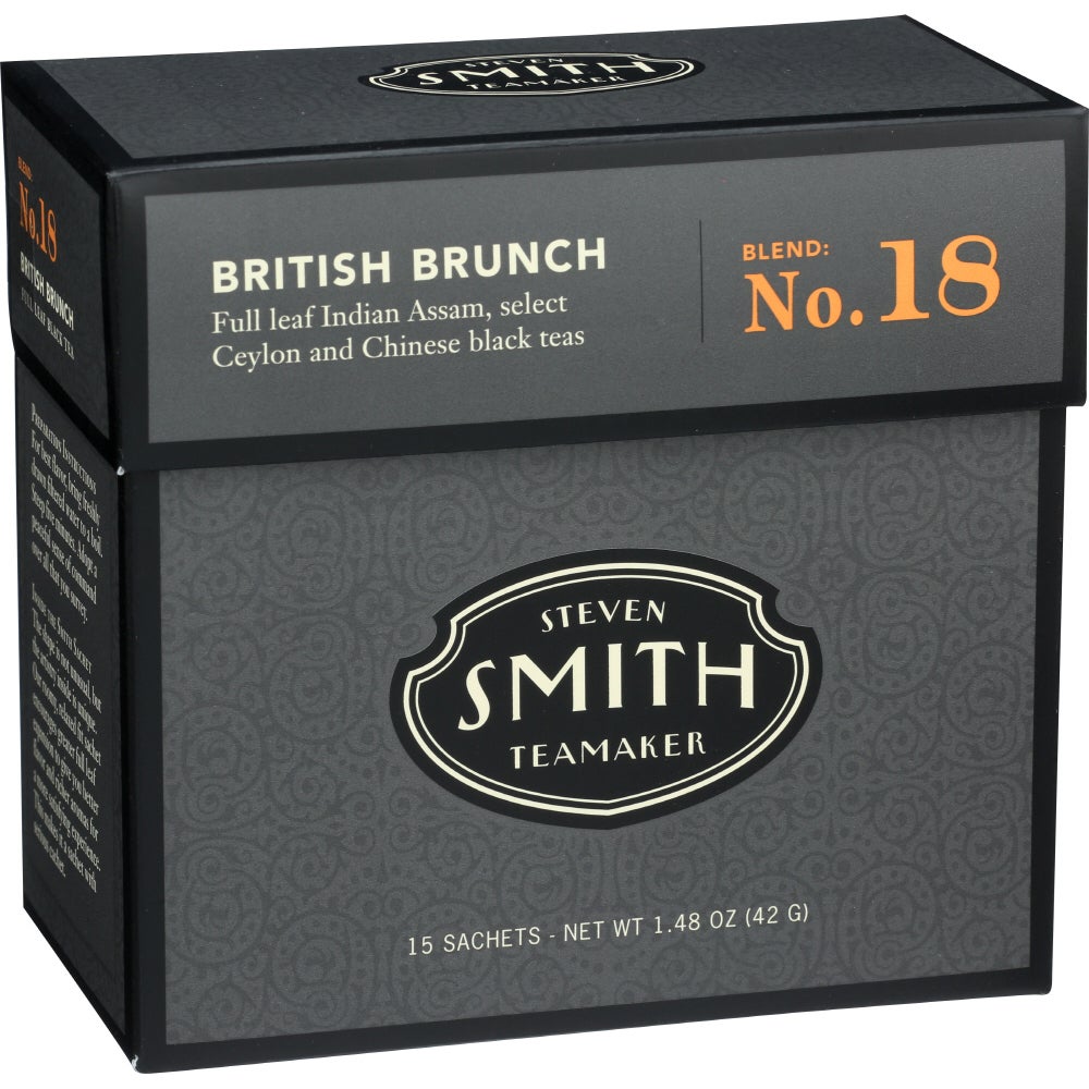 Tea, Black, British Brunch, Individuallly Wrapped with String, 1.48 Ounce,6 - 15 COUNT