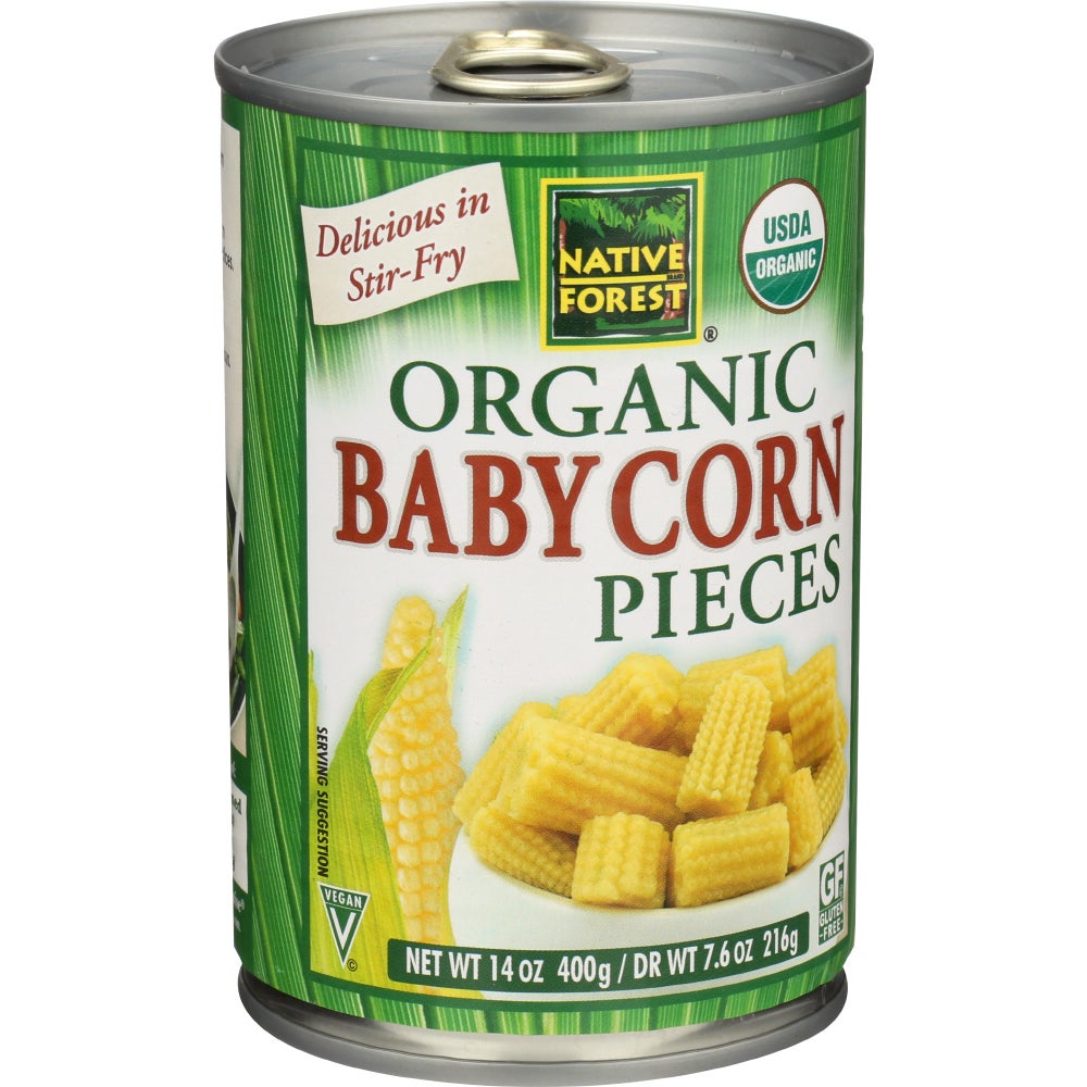 Corn, Baby, Whole, Organic, in Water, Canned,6 - 14 OUNCE
