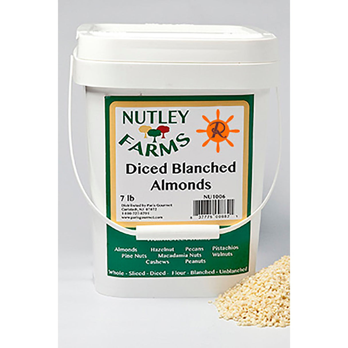 Almonds, Blanched, Diced,1 - 7 POUND