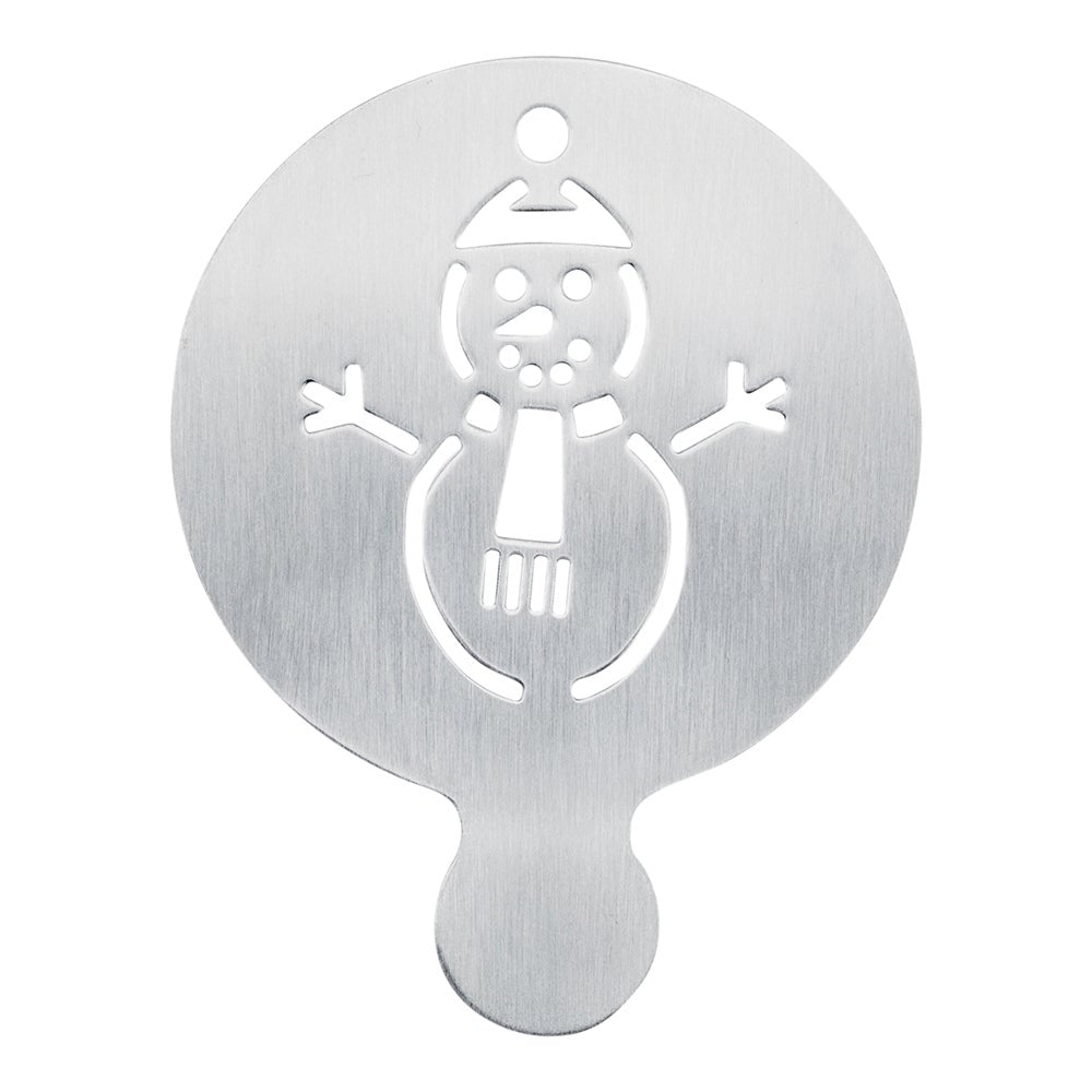 Stencil, Coffee Decorating, Snowman, Stainless Steel,1 - 1 EACH