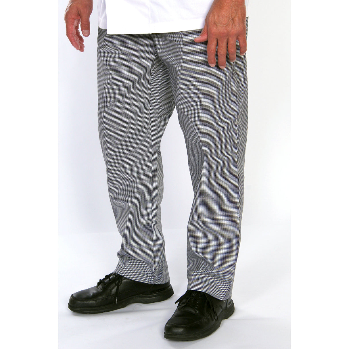 Pants, Chef, Houndstooth, X-Small, Poly/Cotton Blend, EZ-Fit,1 - 1 EACH
