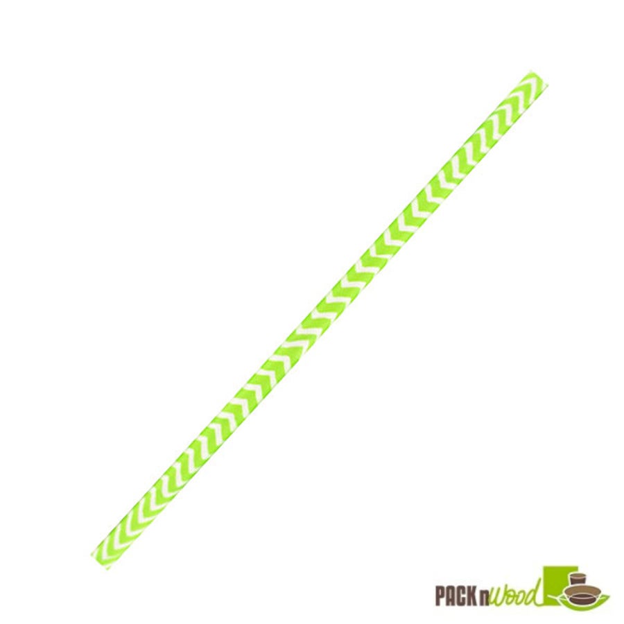 Straws, 7.75 Inch, Lime Green, Unwrapped, 7.75 Linear Inch,6 - 500 COUNT