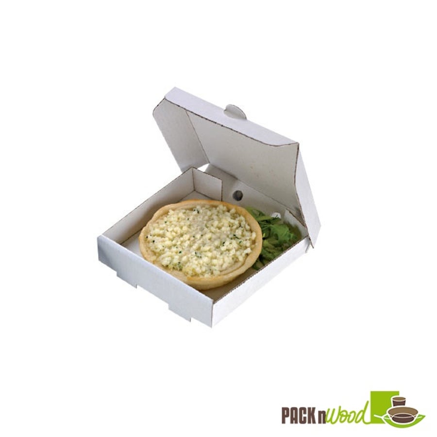 Boxes, Pizza, 3.5 x 3.5 x .8 Inch, Paper, White,5 - 100 COUNT