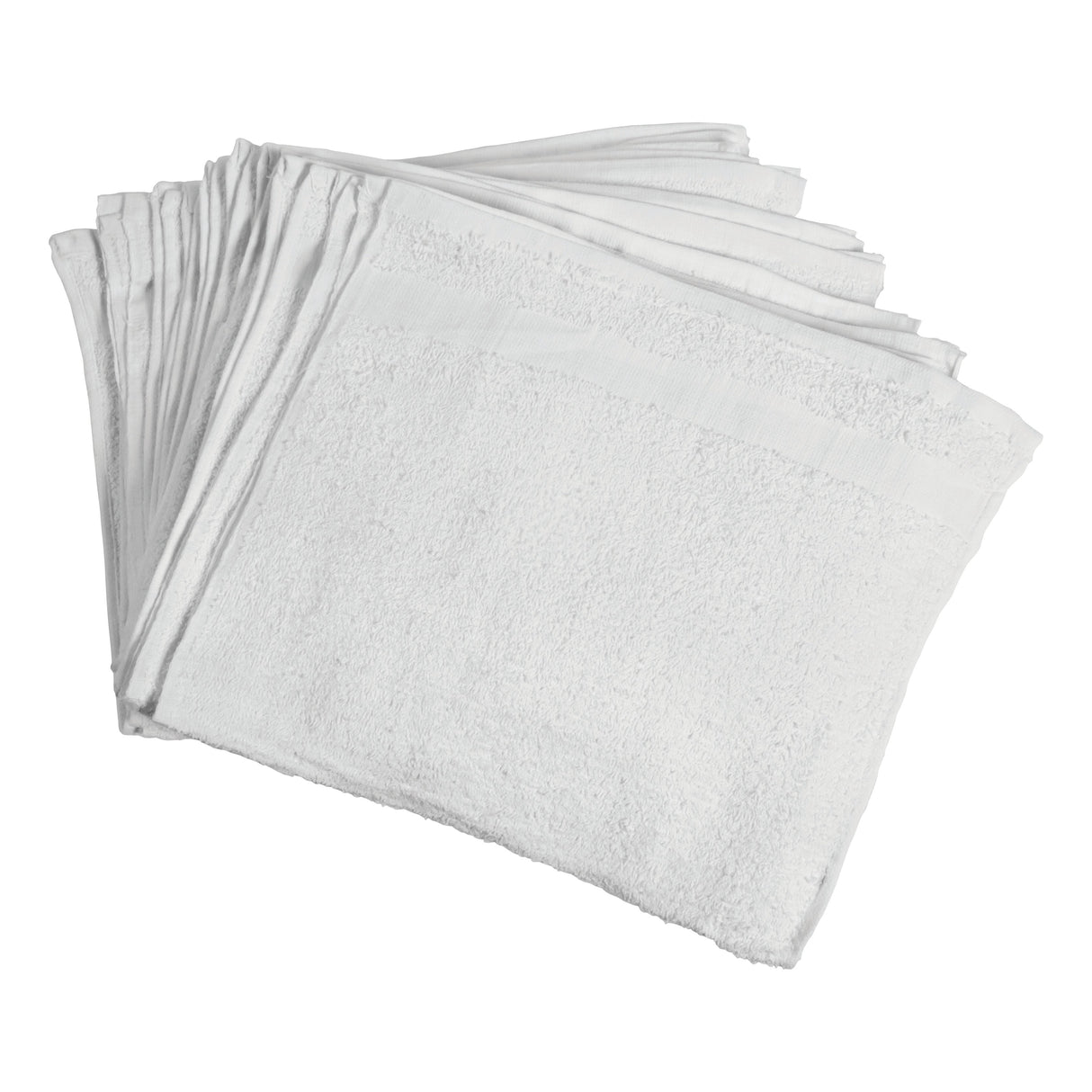 Towels, Bar, Heavyweight 40 Ounce, White, 15 x 25 Inch, Cotton, Ribbed,12 - 1 EACH