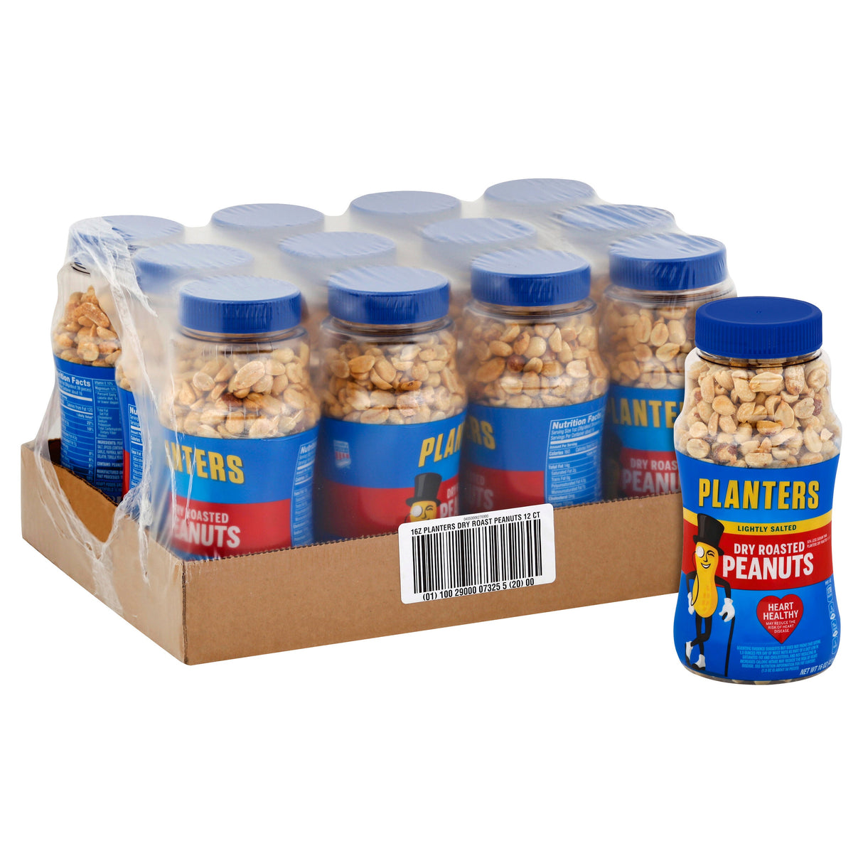Peanuts, Lightly Salted/Dry Roasted,12 - 453 Gram Avg