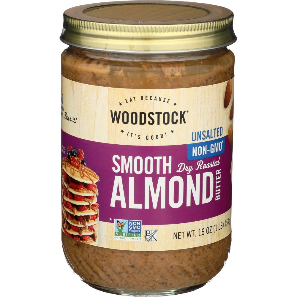 Unsalted, Almond Butter, Smooth,12 - 16 OUNCE