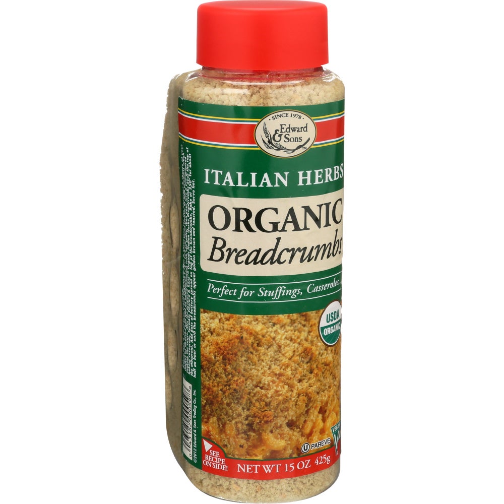 Bread Crumbs, Italian Herb Seasoned, Organic,6 - 15 OUNCE