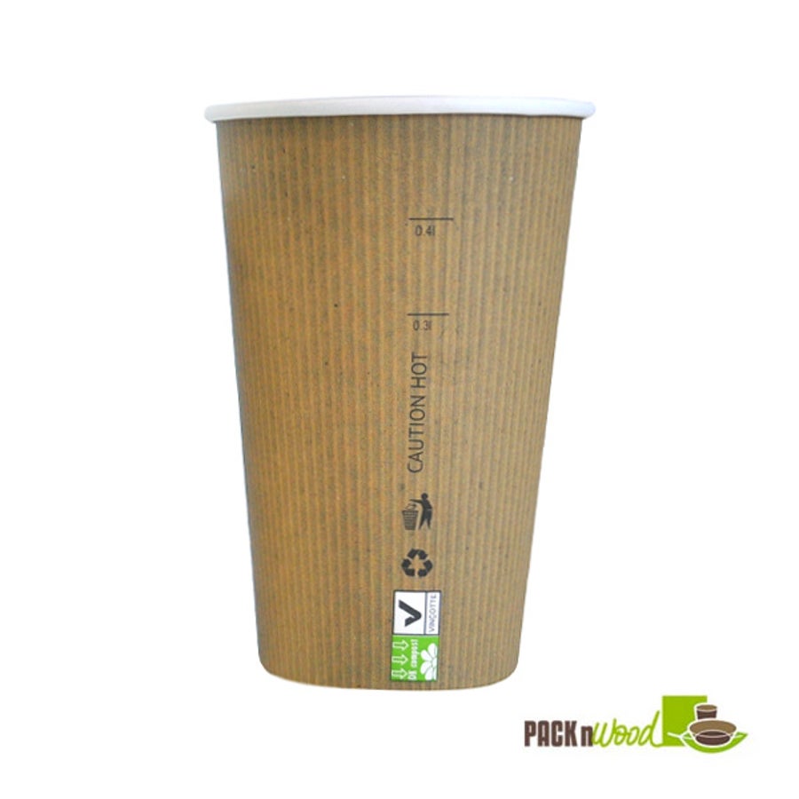 Cups, Hot & Cold, 20 Ounce, Paper, Kraft, Compostable, 20 Ounce,20 - 25 COUNT