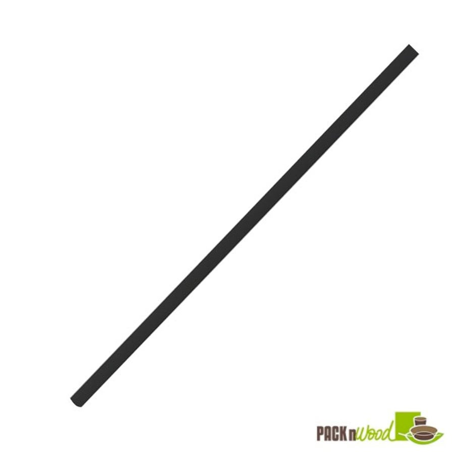 Straws, 7.75 Inch, Black, 7.75 Linear Inch,6 - 500 COUNT