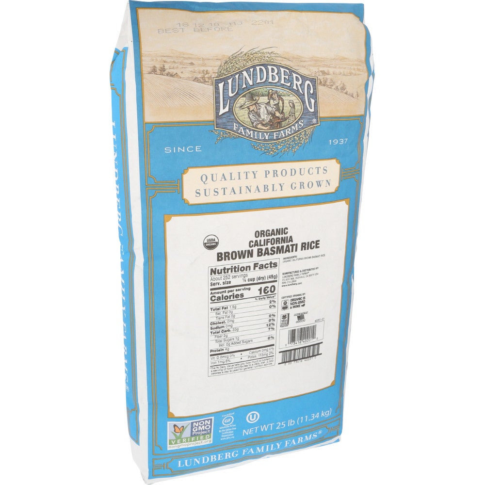 Rice, Brown Basmati,1 - 25 POUND