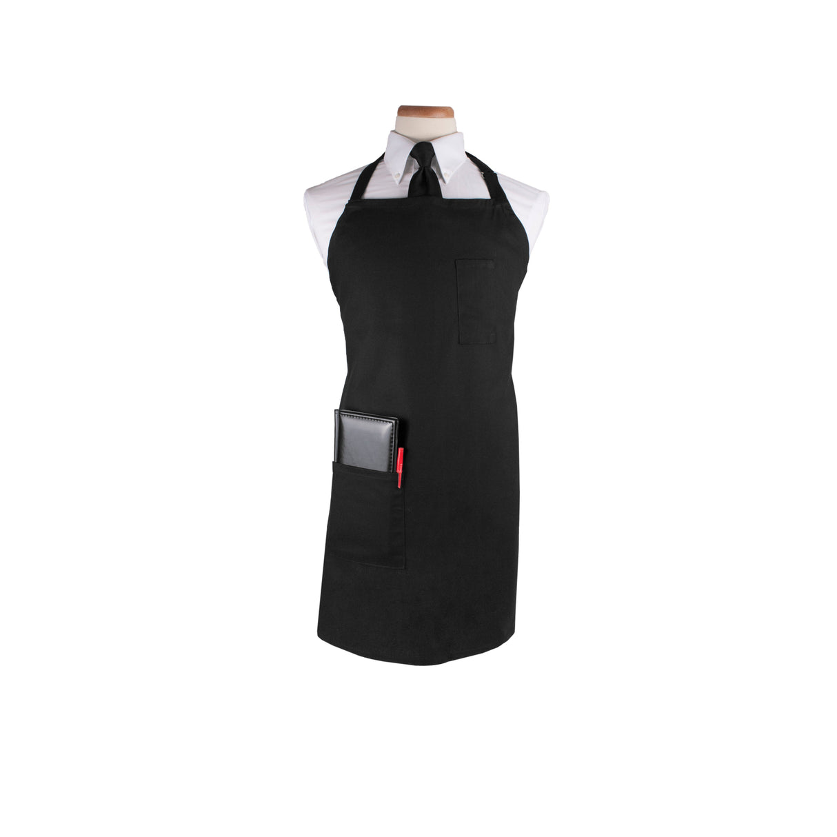 Apron, Bib, Pro, Black,1 - 1 EACH