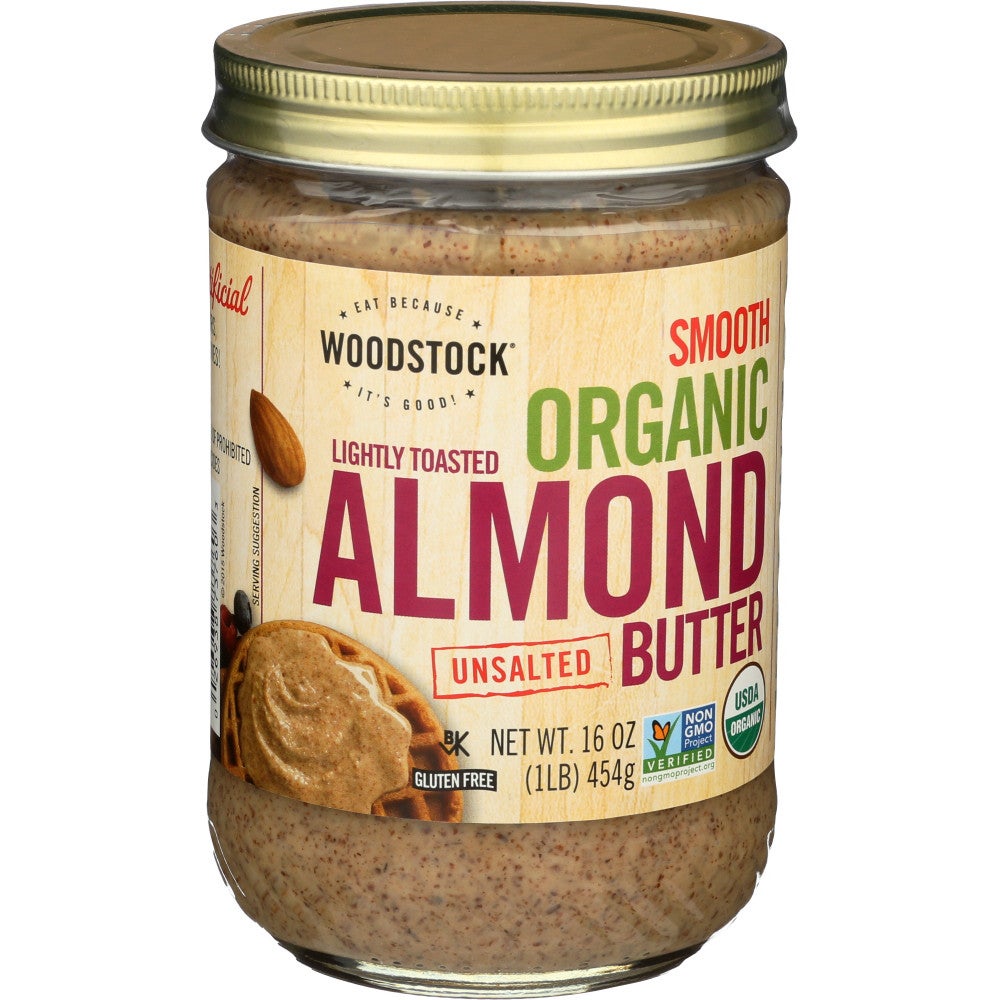 Almond Butter, Smooth, Lightly Toasted,12 - 16 OUNCE