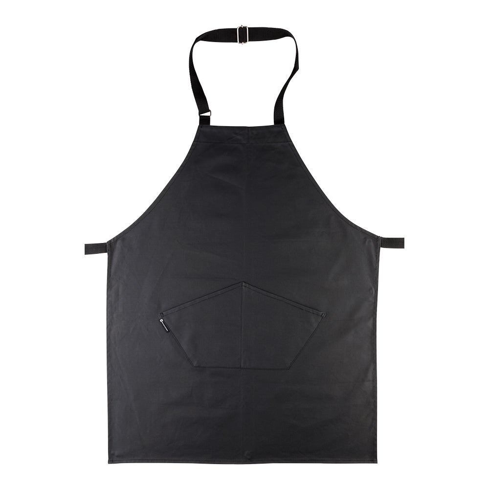 Apron, Cooking, 32 x 26 Inch, Flame-Retardant, Black, Cotton,1 - 1 EACH