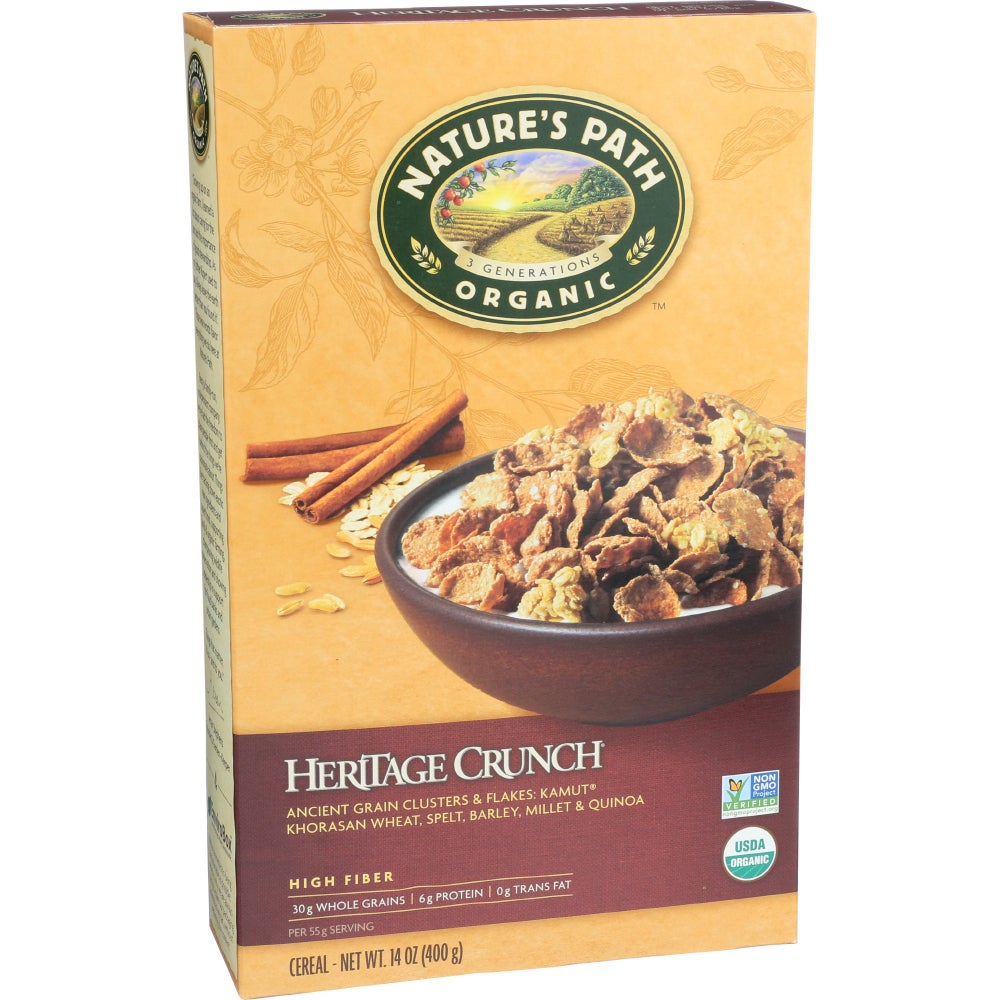 Cereal, Heritage Crunch, with Ancient Grain Clusters & Flakes, Bulk,12 - 14 OUNCE