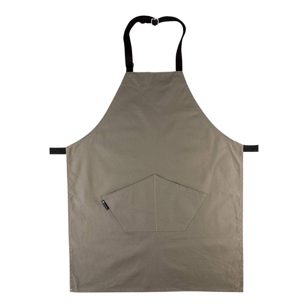 Apron, Cooking, 32 x 36 Inch, Flame-Retardant, Gray, Cotton,1 - 1 EACH