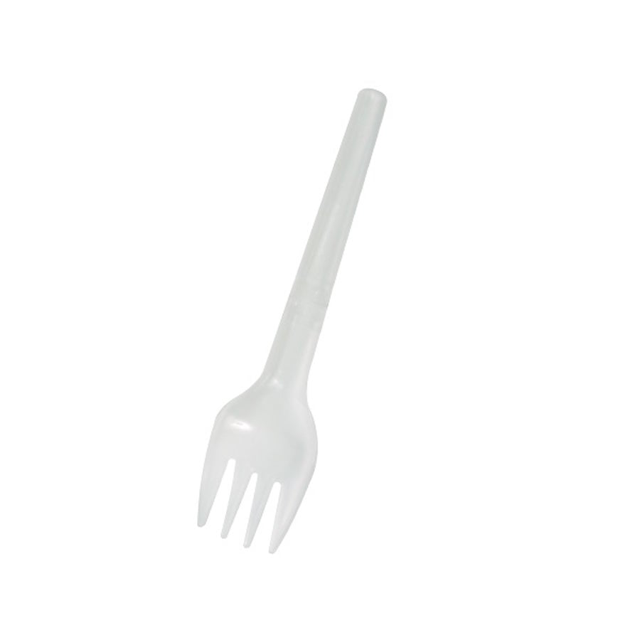 Forks, Folding, 5.3 Inch, Plastic, White, Individually Wrapped, 5.3 Linear Inch,10 - 100 COUNT