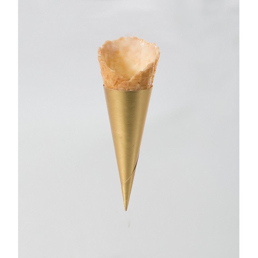 Ice Cream Cones, Waffle, 2.87 Inch, Mini, Gold Foil Sleeved, 2.87 Linear Inch,1 - 63 COUNT
