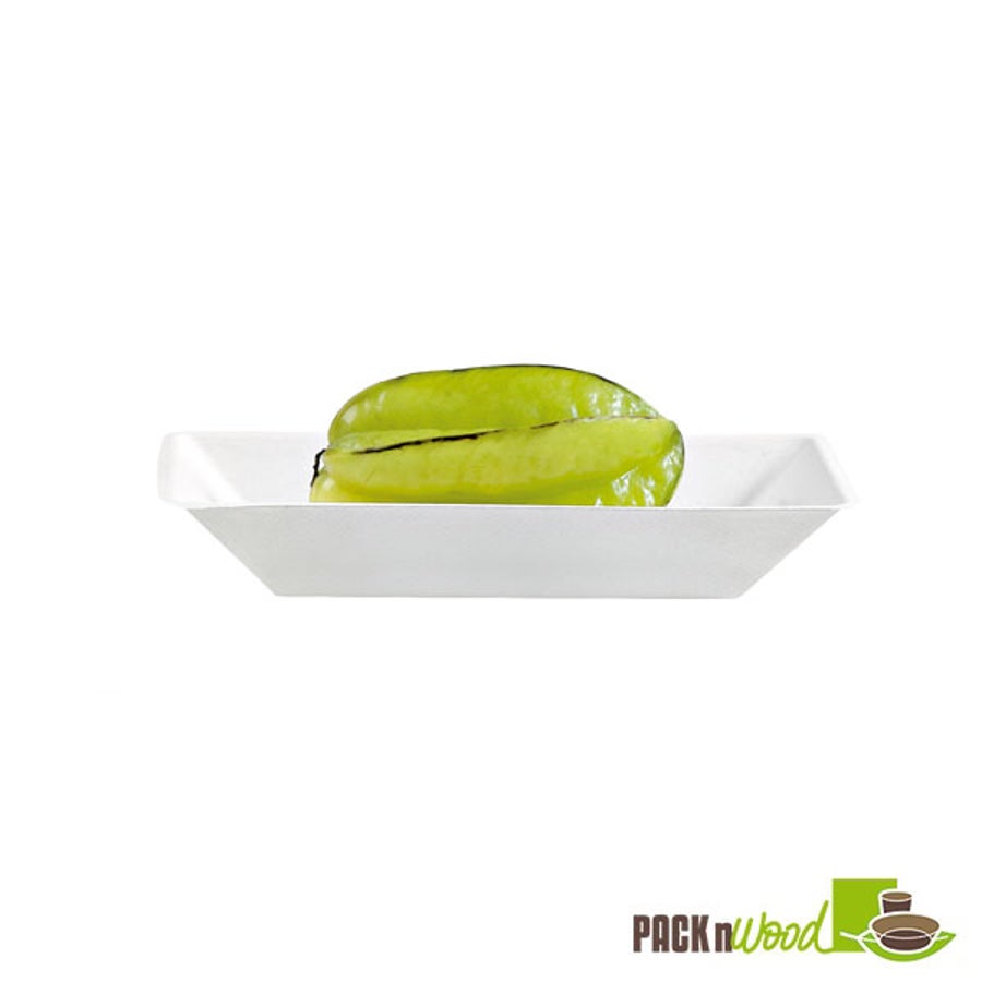 Plates, Food, 6.6 x 5.1 x 1.1 Inch, Sugarcane,6 - 100 COUNT