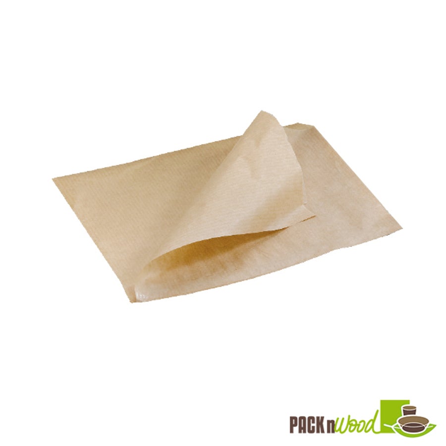 Bags, Basket, 6.5 x 6.5 Inch, Greaseproof Paper, Brown, Kraft,1 - 1000 COUNT