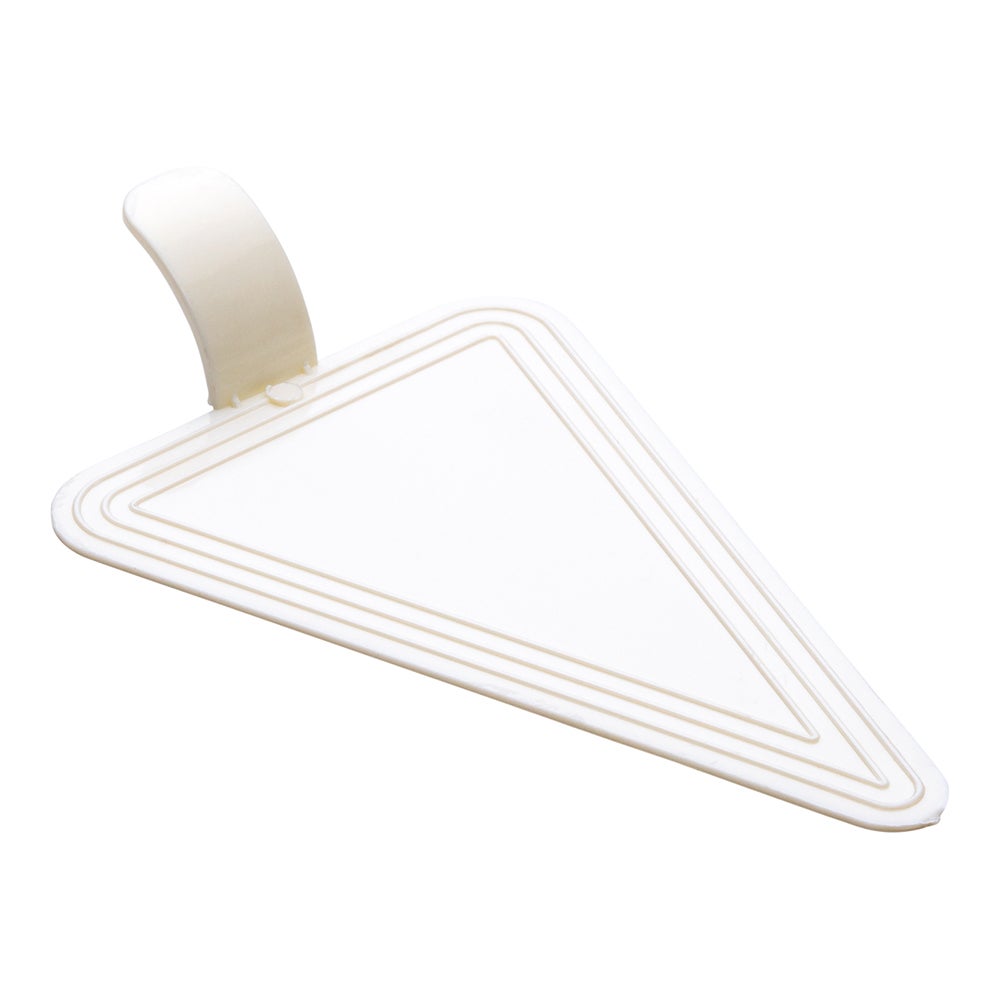 Plates, Cake, 4.5 x 3 Inch, Triangle, White, Plastic,1 - 100 COUNT
