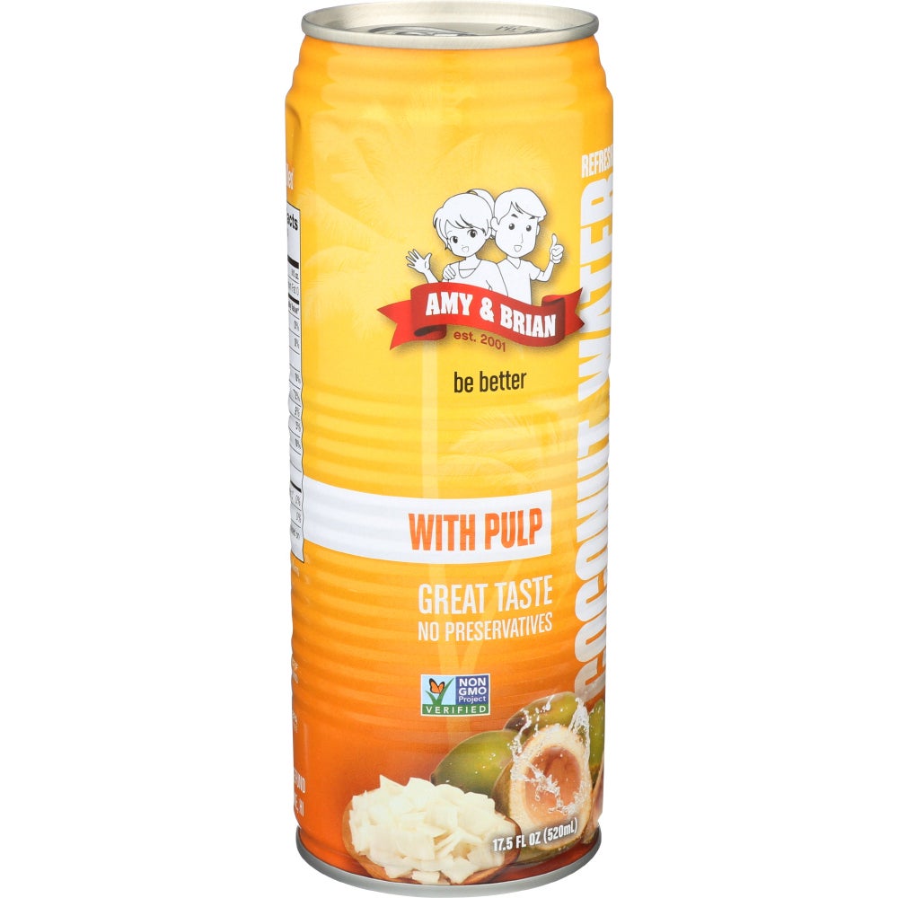 Water, Coconut, with Pulp,12 - 17.5 FLUID