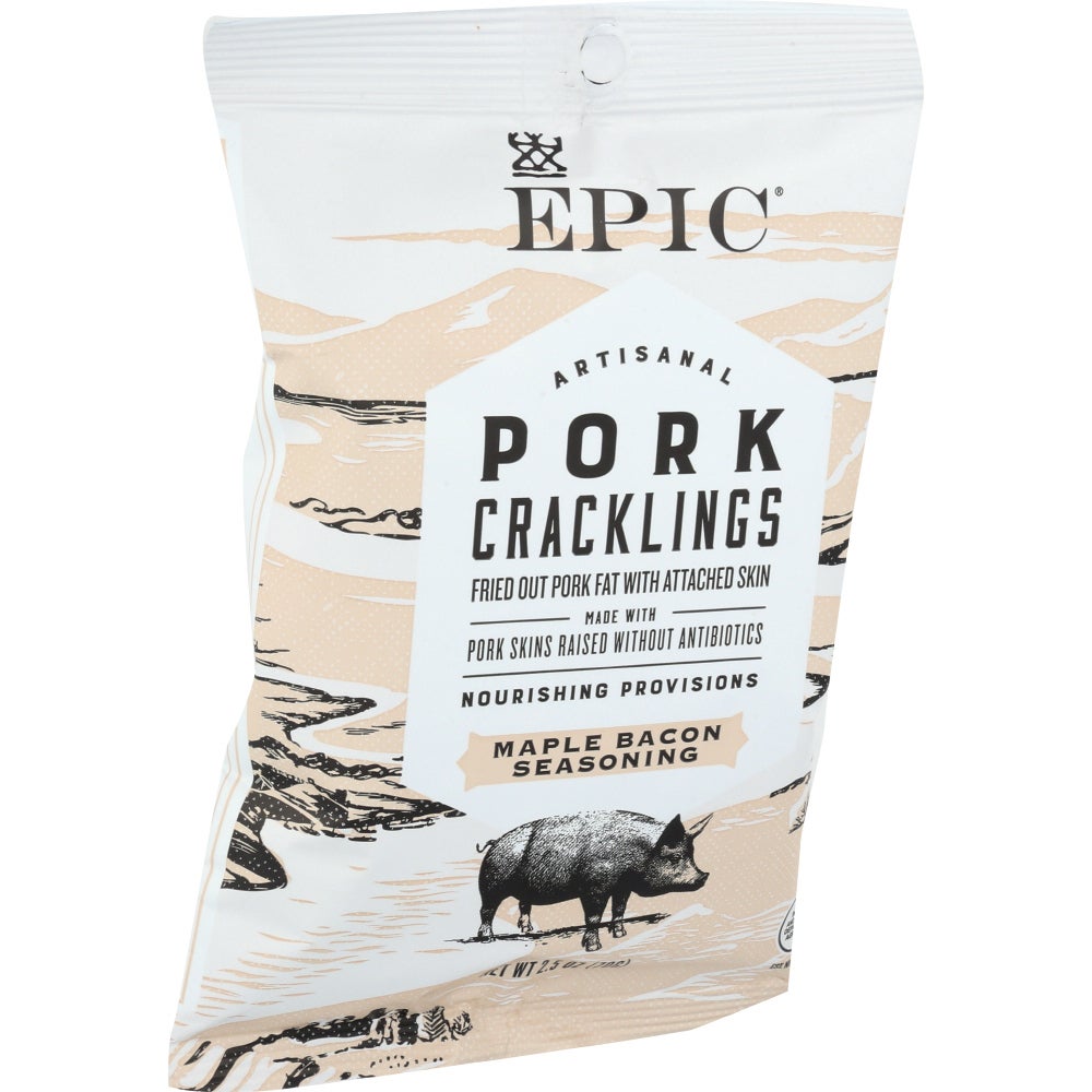Pork Cracklings, Maple Bacon Seasoning,12 - 2.5 OUNCE