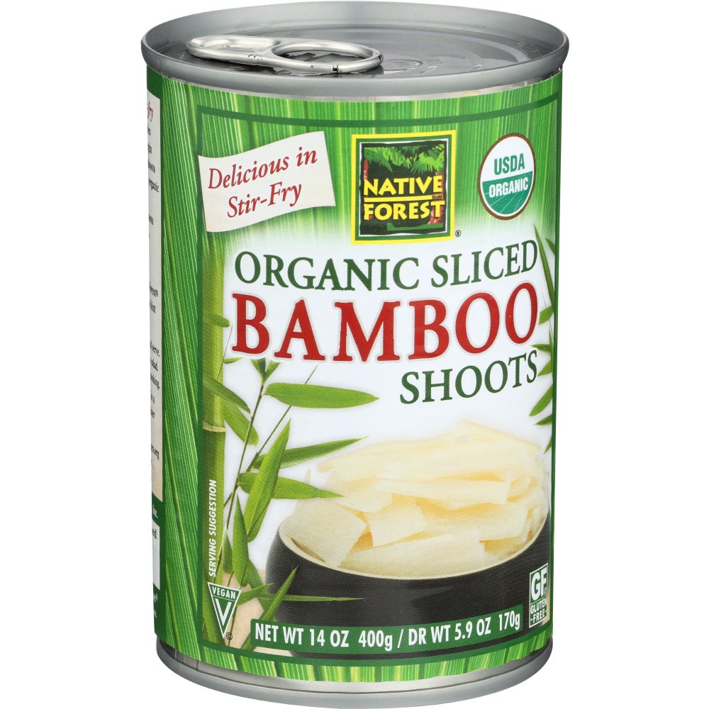 Bamboo Shoots, Sliced, Organic, in Water, Canned,6 - 14 OUNCE