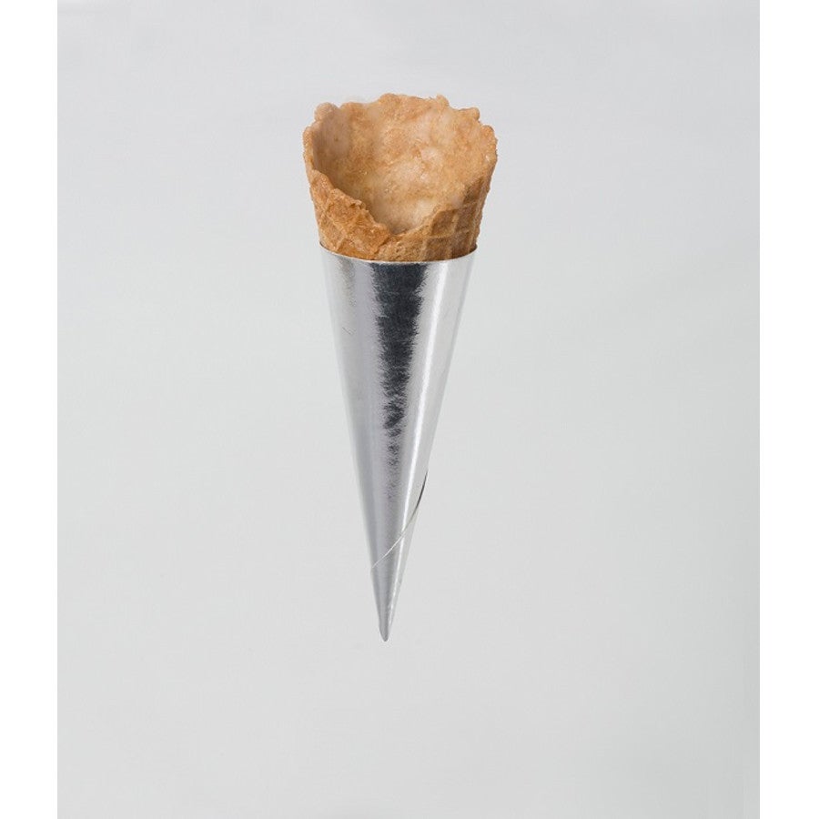 Ice Cream Cones, Waffle, 2.87 Inch, Mini, Silver Foil Sleeved,1 - 63 COUNT