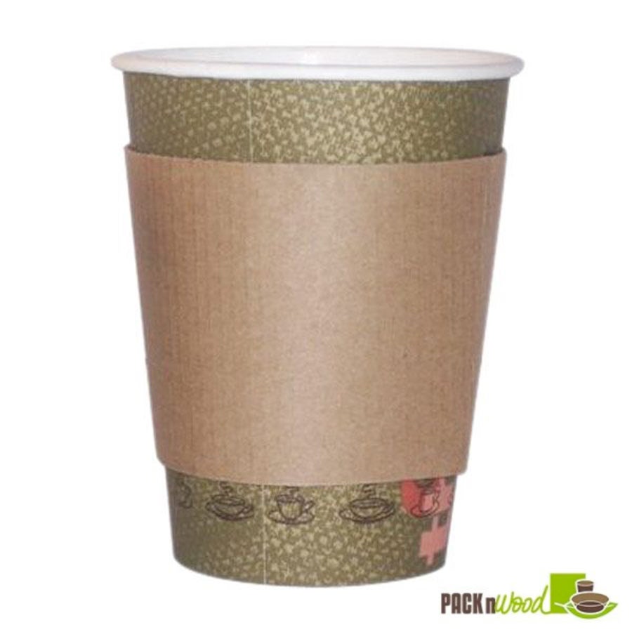 Sleeves, Coffee, Kraft, for 12-16 Ounce Cups,10 - 100 COUNT