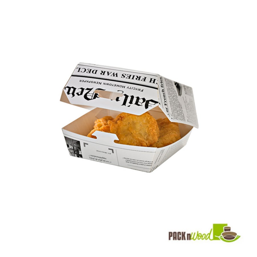 Boxes, Mini Slider, 2 Ounce - 2.8 x 2.8 x 2 Inch, Paper, Newspaper Print, 2 Ounce,10 - 50 COUNT