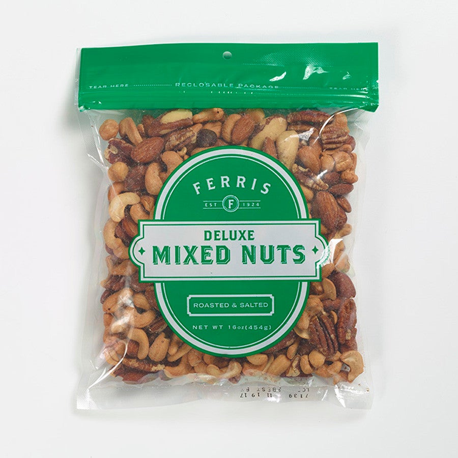 Nuts, Mixed, Roasted & Salted, Deluxe,12 - 16 OUNCE