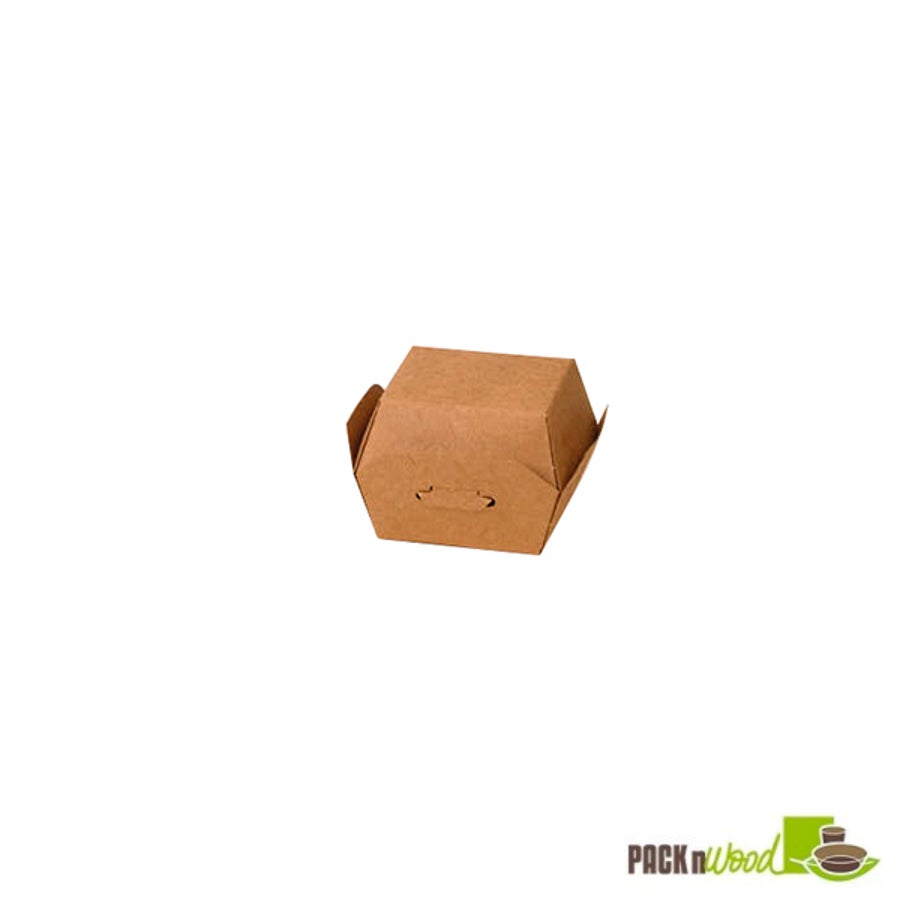 Boxes, Mini Slider Take-Out, 2.8 x 2.8 x 2 Inch, Paper, Kraft, With Latch,10 - 50 COUNT