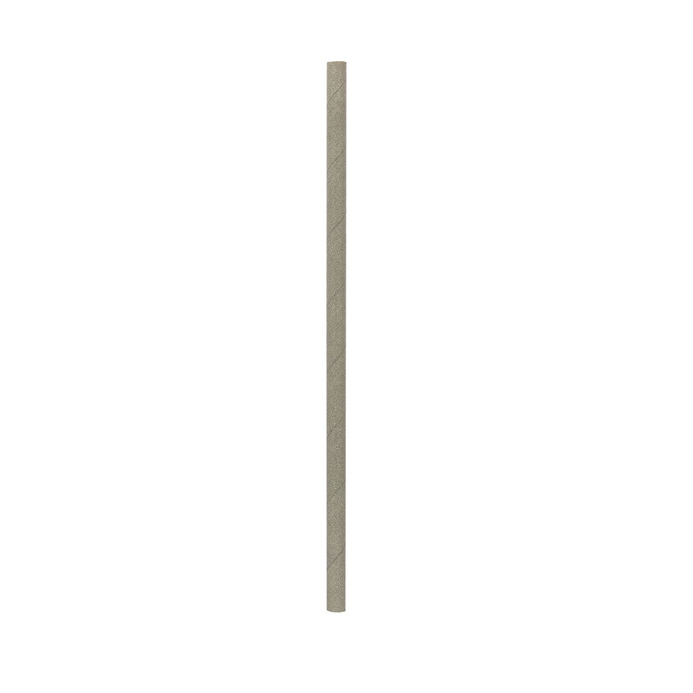 Straws, 7.75 Inch, Paper, Silver, Biodegradable, Sustainable,1 - 100 COUNT