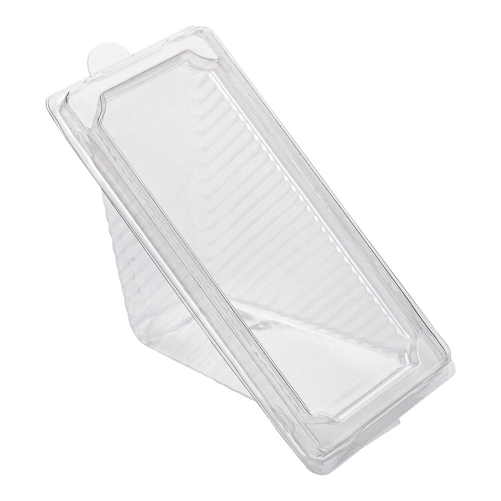 Containers, Sandwich, 10 Ounce 6.25 x 3.25 x 3 Inch, Plastic, Clear, Triangle, with Lid,1 - 100 COUNT