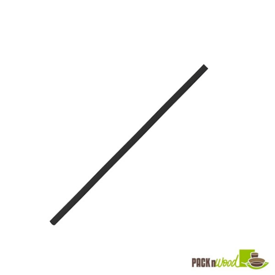 Straws, 5.7 Inch, Paper, Black, Unwrapped, Coated with Beeswax, 5.7 Linear Inch,6 - 500 COUNT