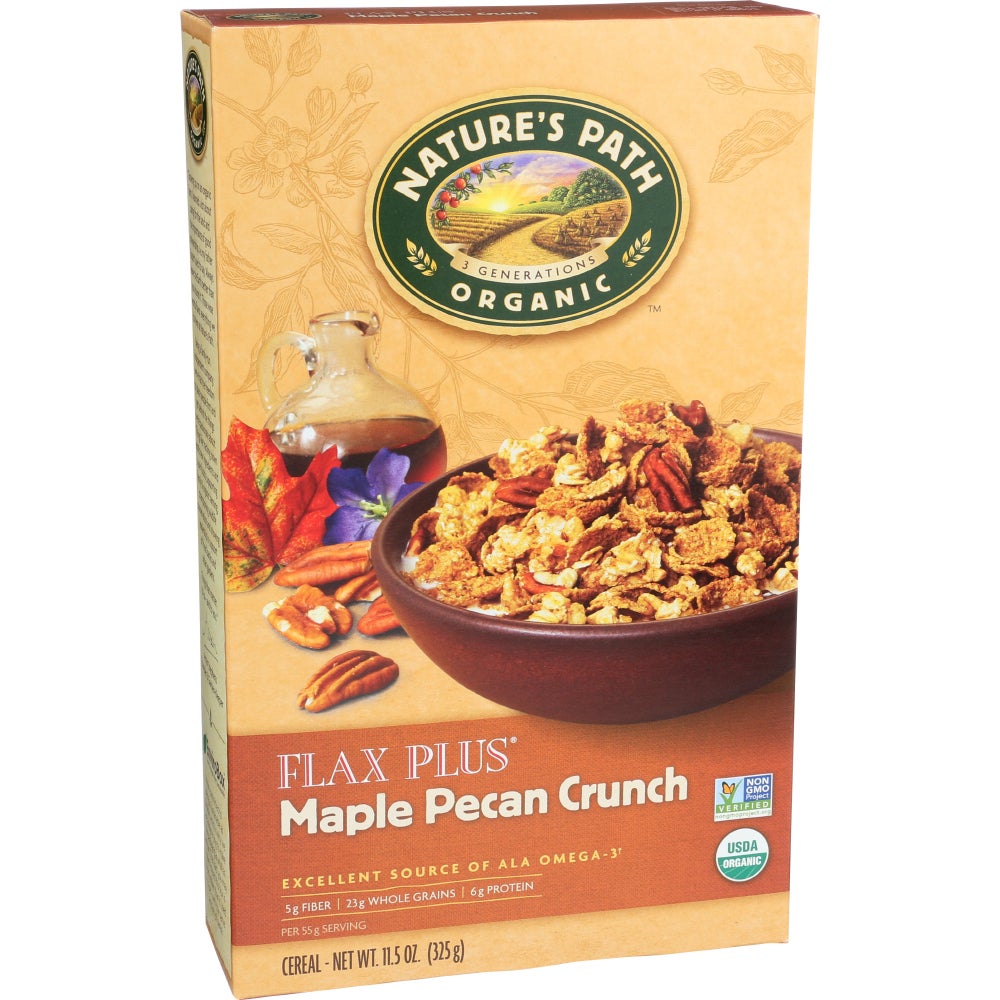 Cereal, Maple Pecan Crunch, Flax Plus,12 - 11.5 OUNCE